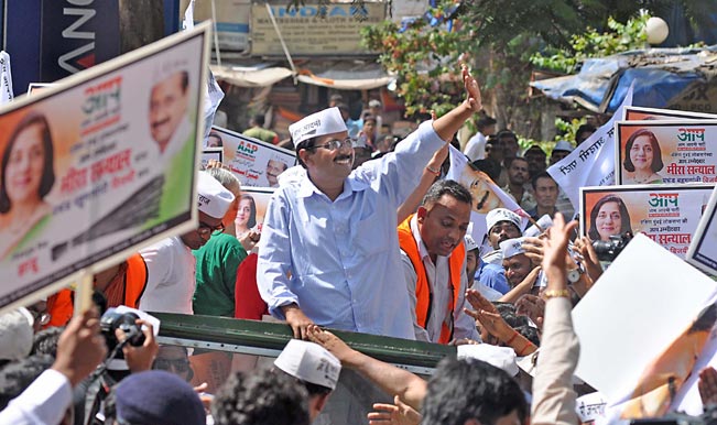 aam-aadmi-party-aap-leader-arvind-kejriwal-during-a-road-show-part-of-partys-election-campaign-for-upcoming-2014